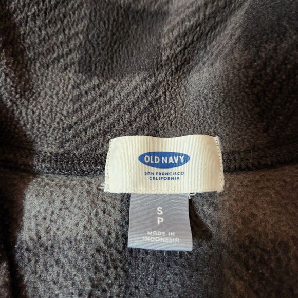Old Navy Women’s Fleece ½ Zip Pullover Bundle – Size Small – Blue & Grey Plaid - Picture 4 of 9